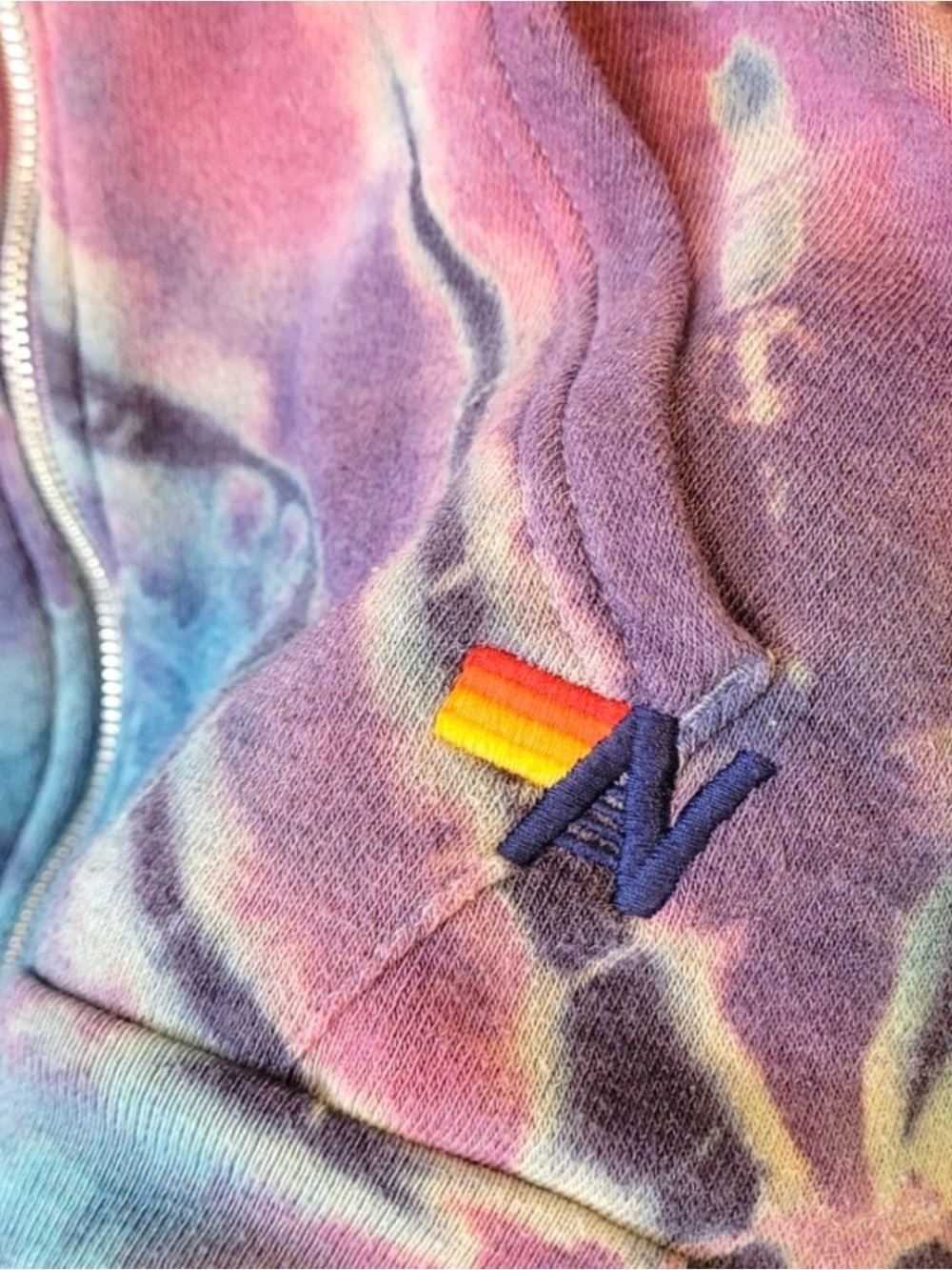 Aviator Nation ACL 2014 Austin City Limits Tie Dye Zip Hoodie Medium Rare - Picture 5 of 7